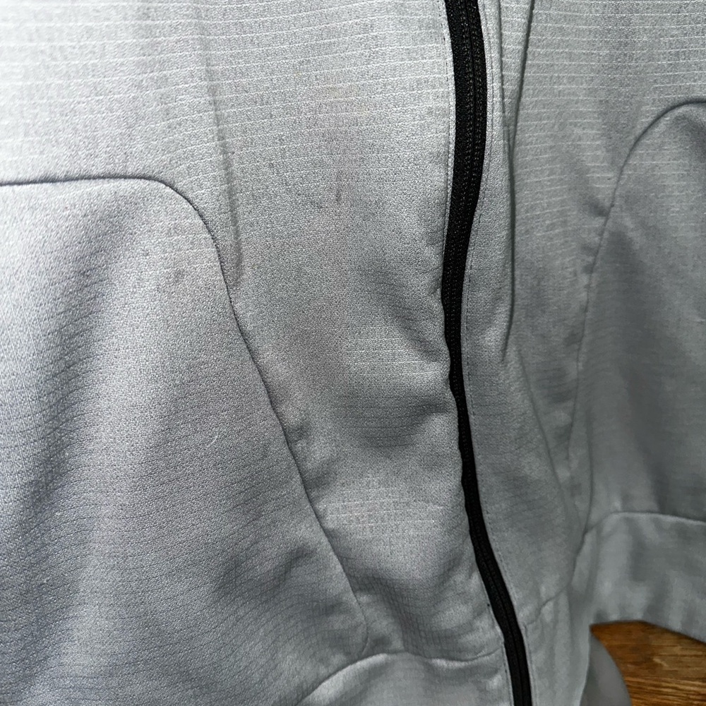 The North Face Black and Light Gray Hooded Windbreaker Fleece Jacket - Picture 6 of 10